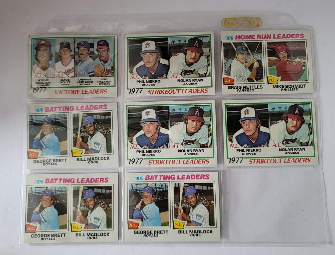 Topps 77 78 Baseball cards incl Homerun Leaders (1 of 2)