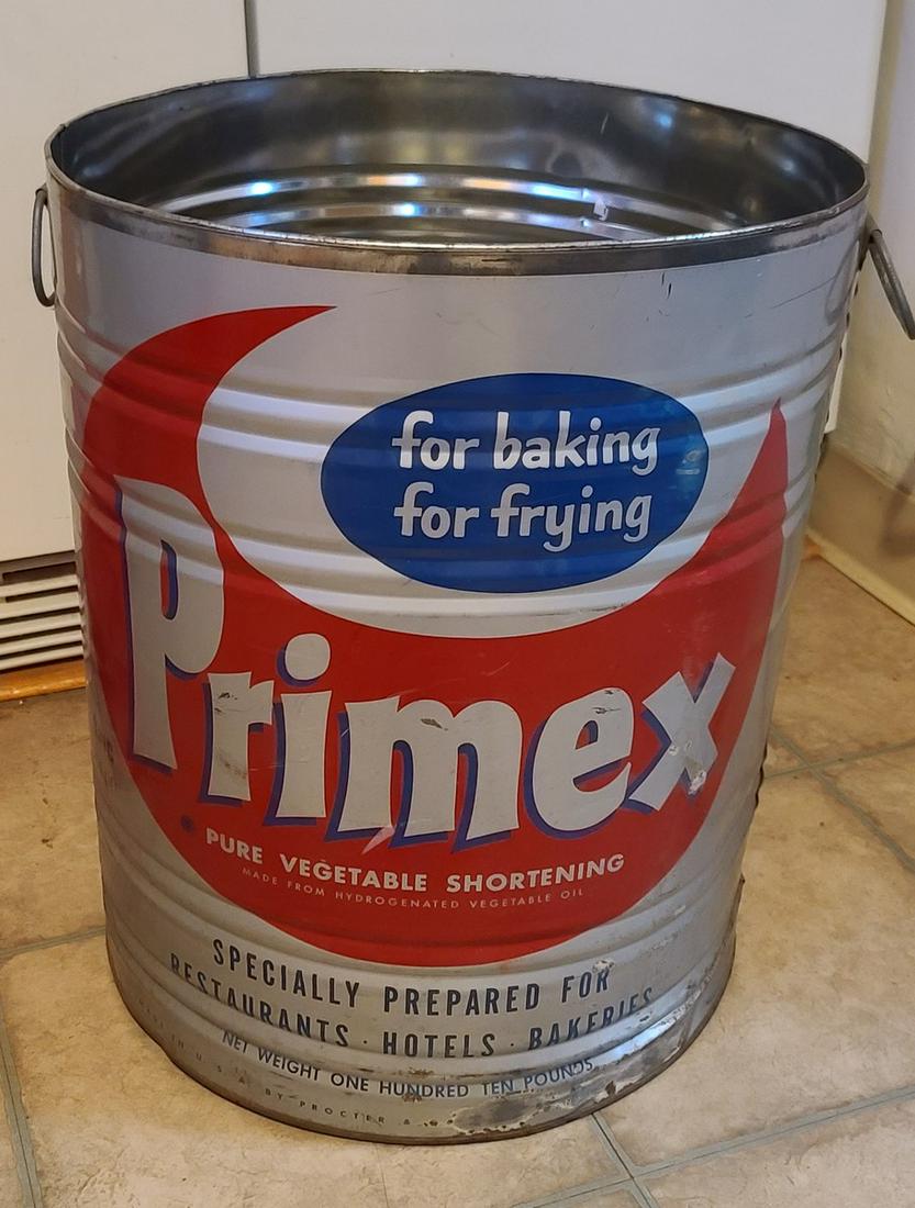 Midcentury Large Primex Metal Bucket 20x17" (1 of 1)