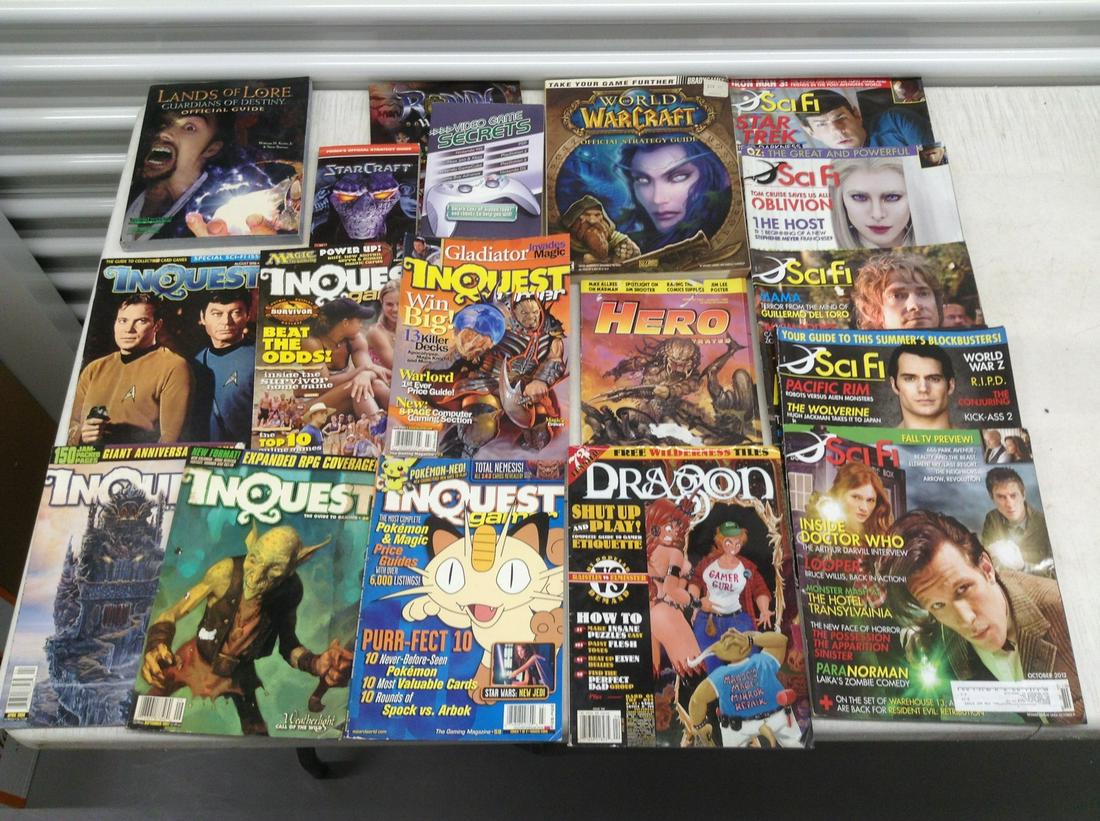 Large lot of Game Guides, Sci- Fi and Gamer Magazines (1 of 1)