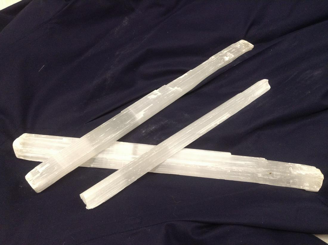 Three Pieces of Crystal Largest 15.75"x1.75": Three Pieces of Crystal Largest 15.75"x1.75"