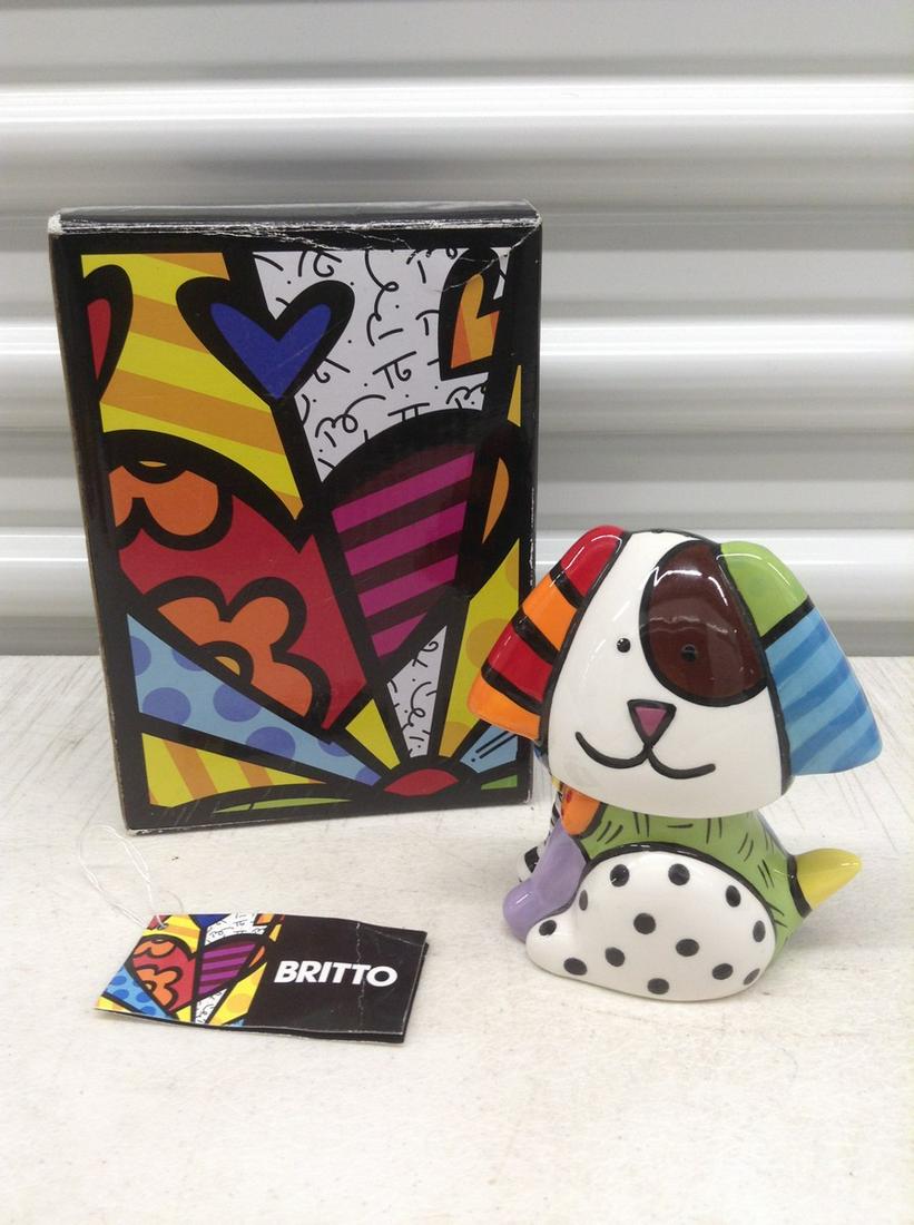 Romero Britto Dog S&P shakers NIB with Tag (1 of 1)