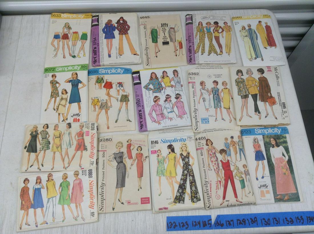 Large lot of Vintage Sewing Patterns (1 of 1)