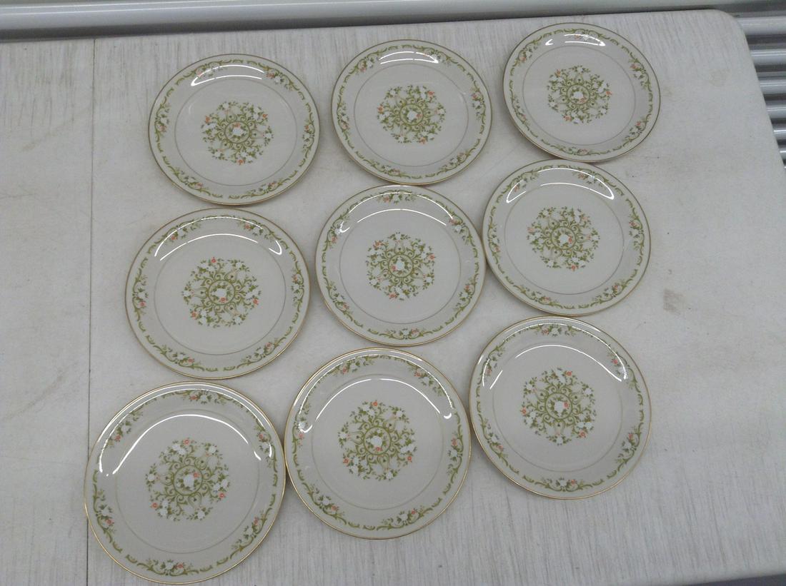 Set of 9 Vintage Mikasa Allegro Japan Plates 8.5": Set of 9 Vintage Mikasa Allegro Japan Plates 8.5"