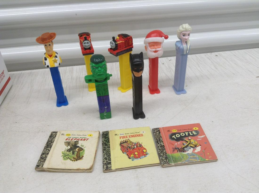 Lot of Pez and mini Golden Books: Lot of Pez and mini Golden Books