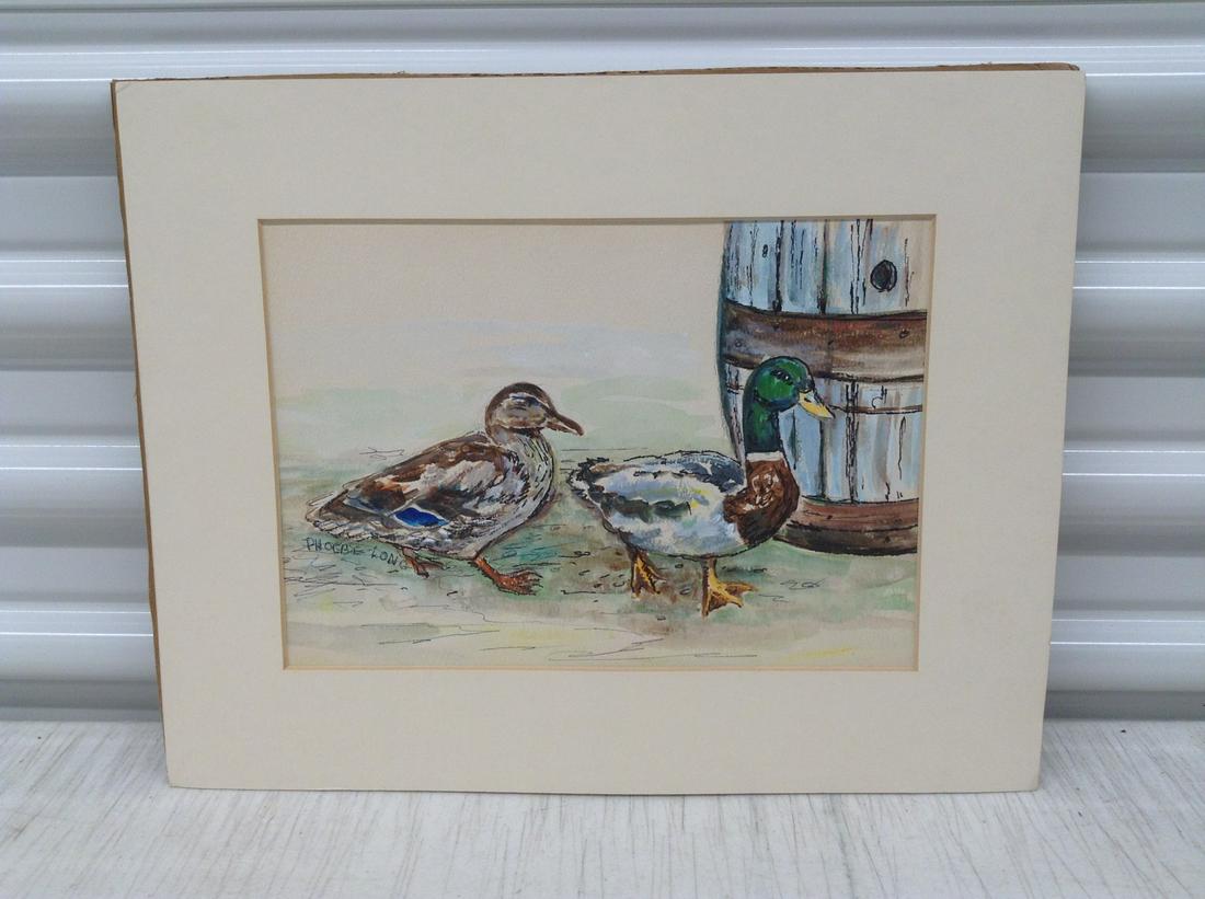 Vintage Signed Gnome Artwork 18"x12" (1 of 1)