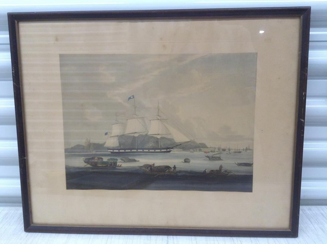 Vintage "Ontario" Ship Print 17.75"x14": Vintage "Ontario" Ship Print 17.75"x14"