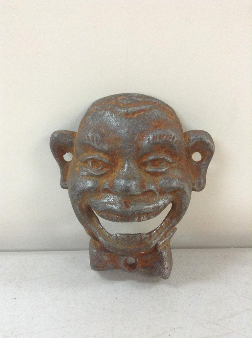 Vintage Wall Mount Cast Iron Bottle Opener 4" (1 of 1)