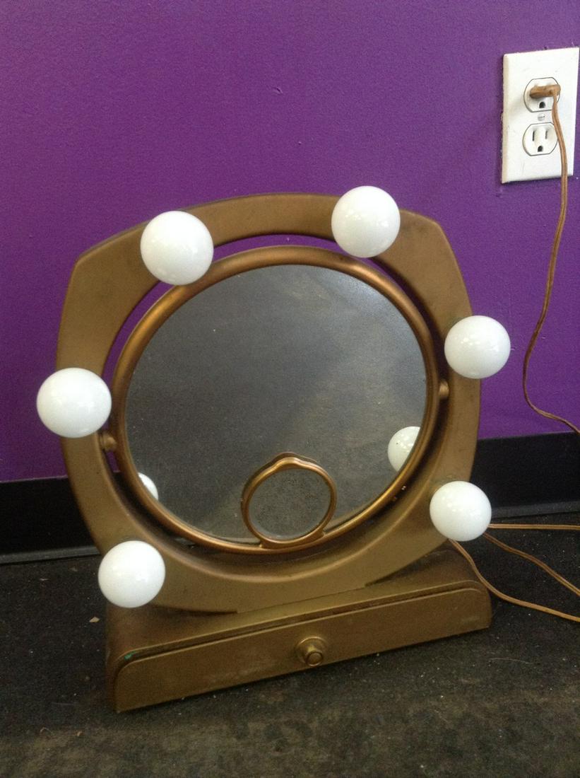 Vintage Gold Femme-Lite Makeup Mirror by Rialto 16"  Works (1 of 1)