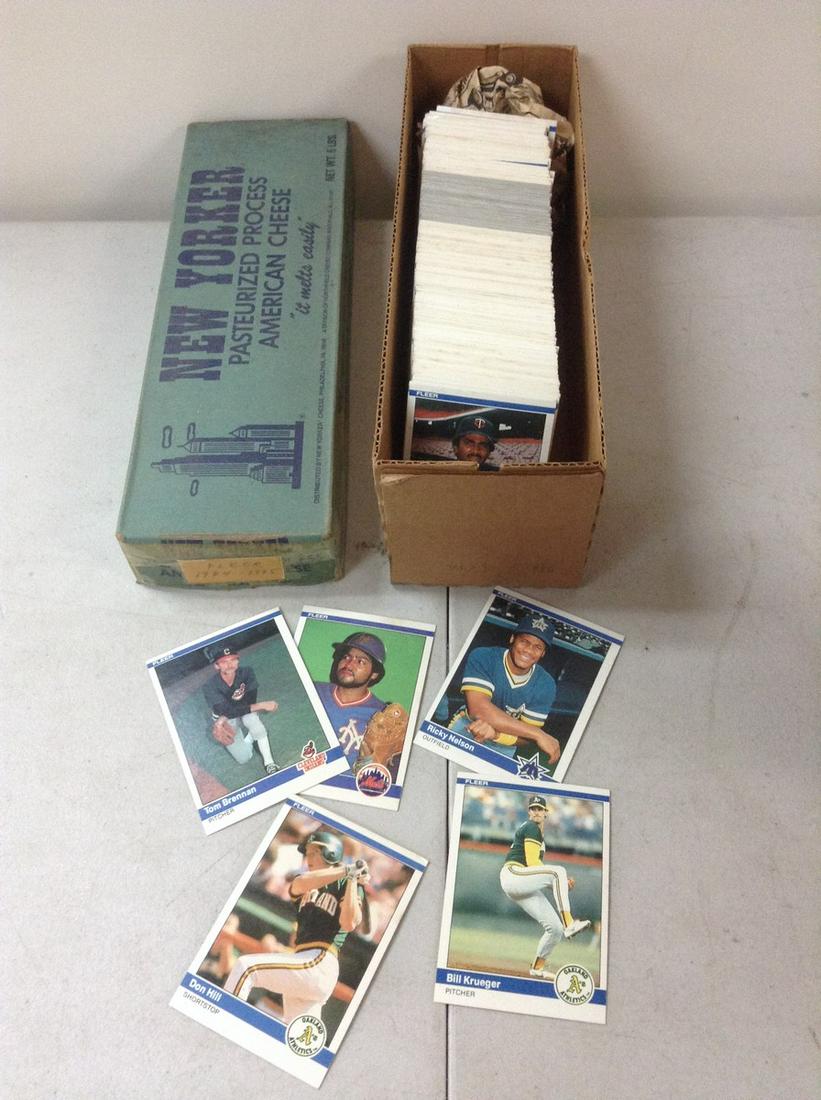 Box of 1984-5 Fleer Baseball Cards (1 of 1)