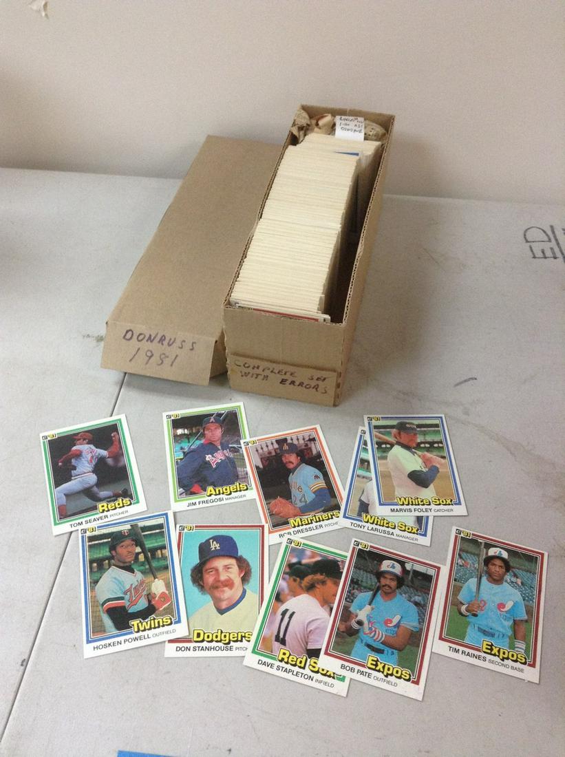 Box Full of 1981 Donruss Baseball Cards (1 of 1)