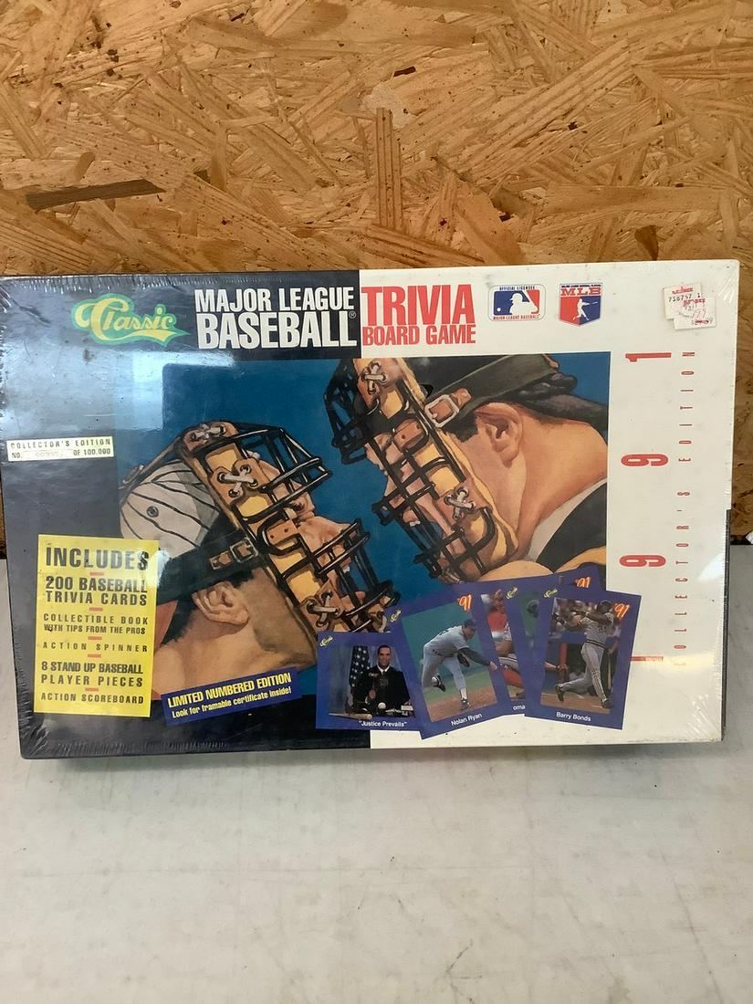 Vintage 1991 Collector's Edition Numbered 009952 Major League Baseball Trivia Board Game NIB (1 of 1)