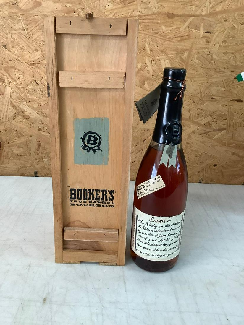 Booker's True Barrel Bourbon Whiskey Unopened Bottle and Box (1 of 1)