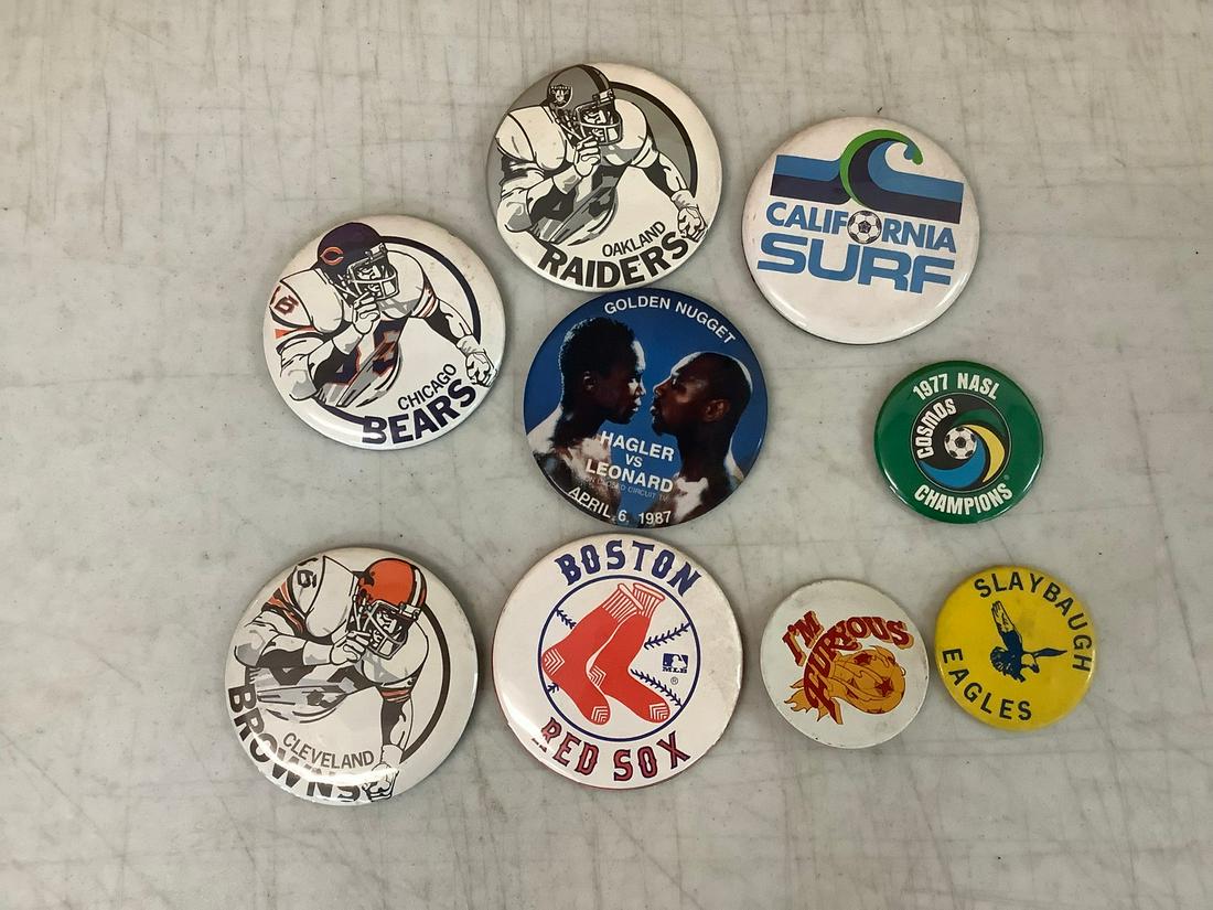 Mixed Vintage Sports Buttons (1 of 1)