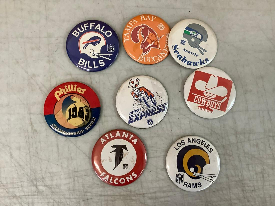 Mixed Vintage Sports Buttons (1 of 1)