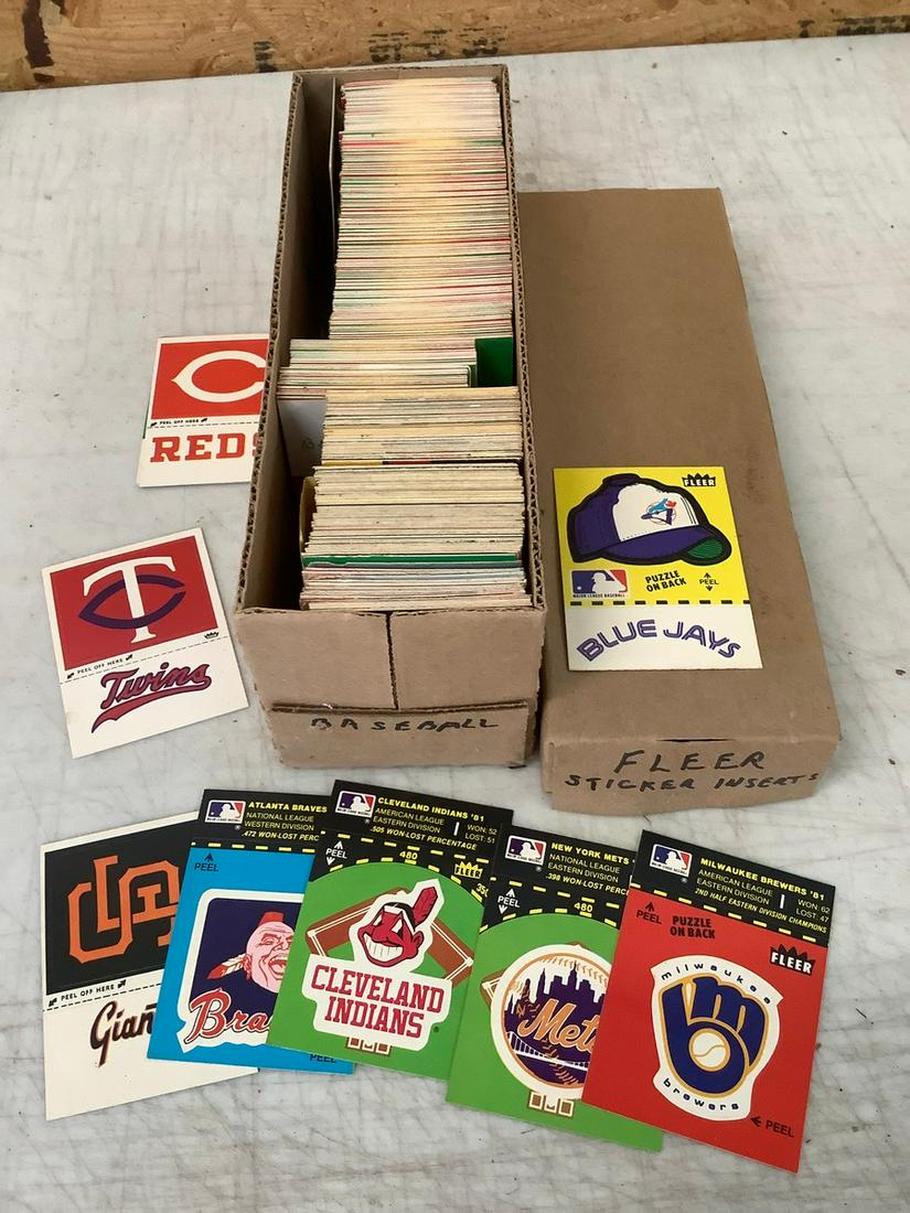 Box Full Fleer Baseball  Sticker Inserts (1 of 1)