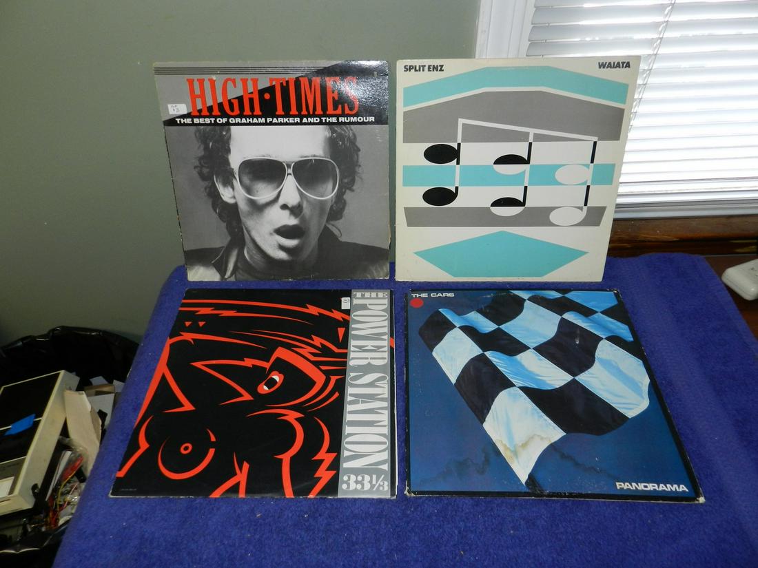 4 Vintage Records Split Enz Graham Parker The Cars (1 of 1)