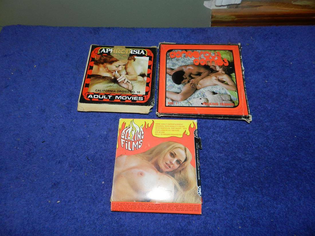 Lot Of 3 Vintage 8MM Adult Porn Films (1 of 1)