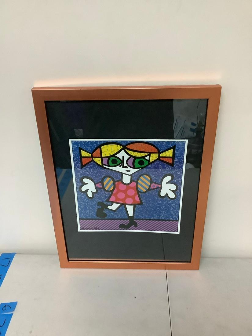 Romero Britto print in colors plate signed 13x17 (1 of 1)