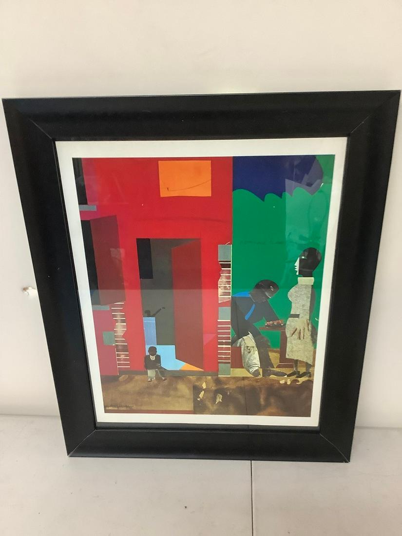 Romare Bearden lithograph 13x16 (1 of 1)