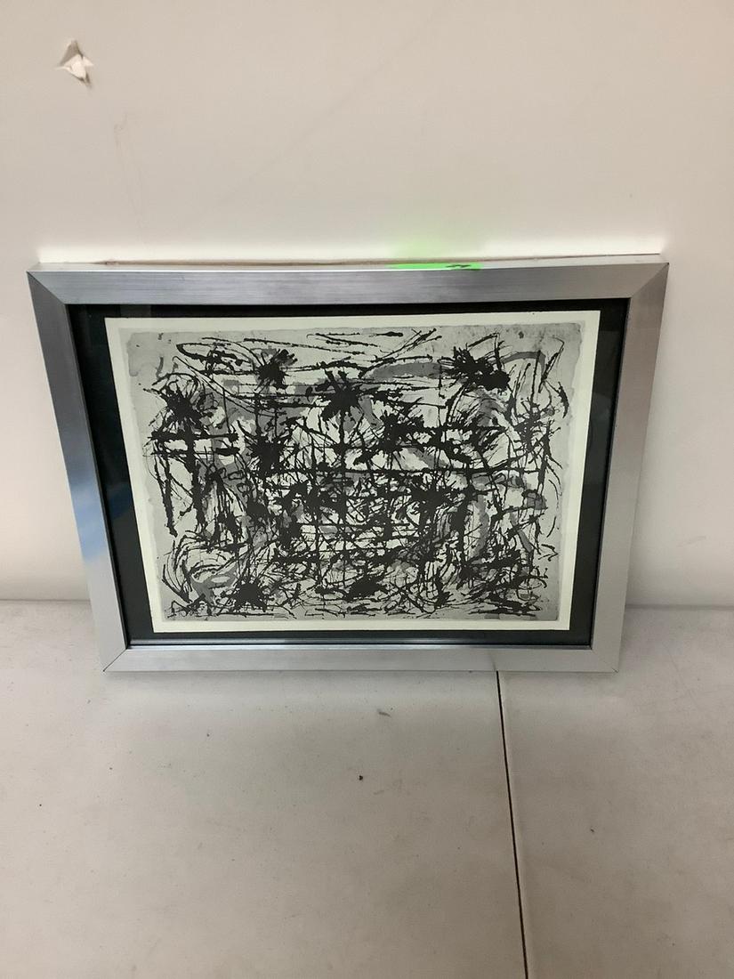 Jackson Pollock print in colors 11x9 (1 of 1)