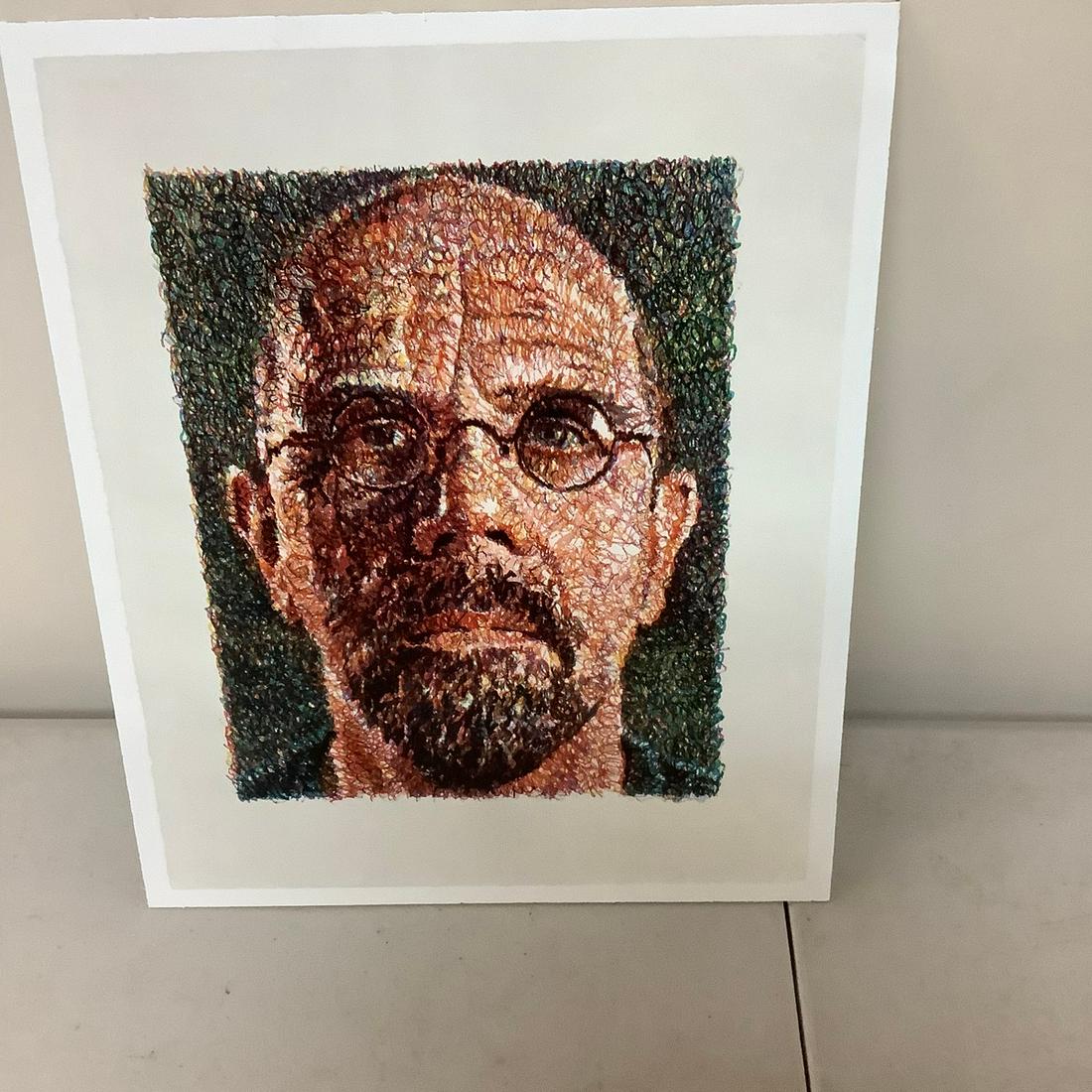 Chuck Close "Self portrait" photo print 8x9 (1 of 1)