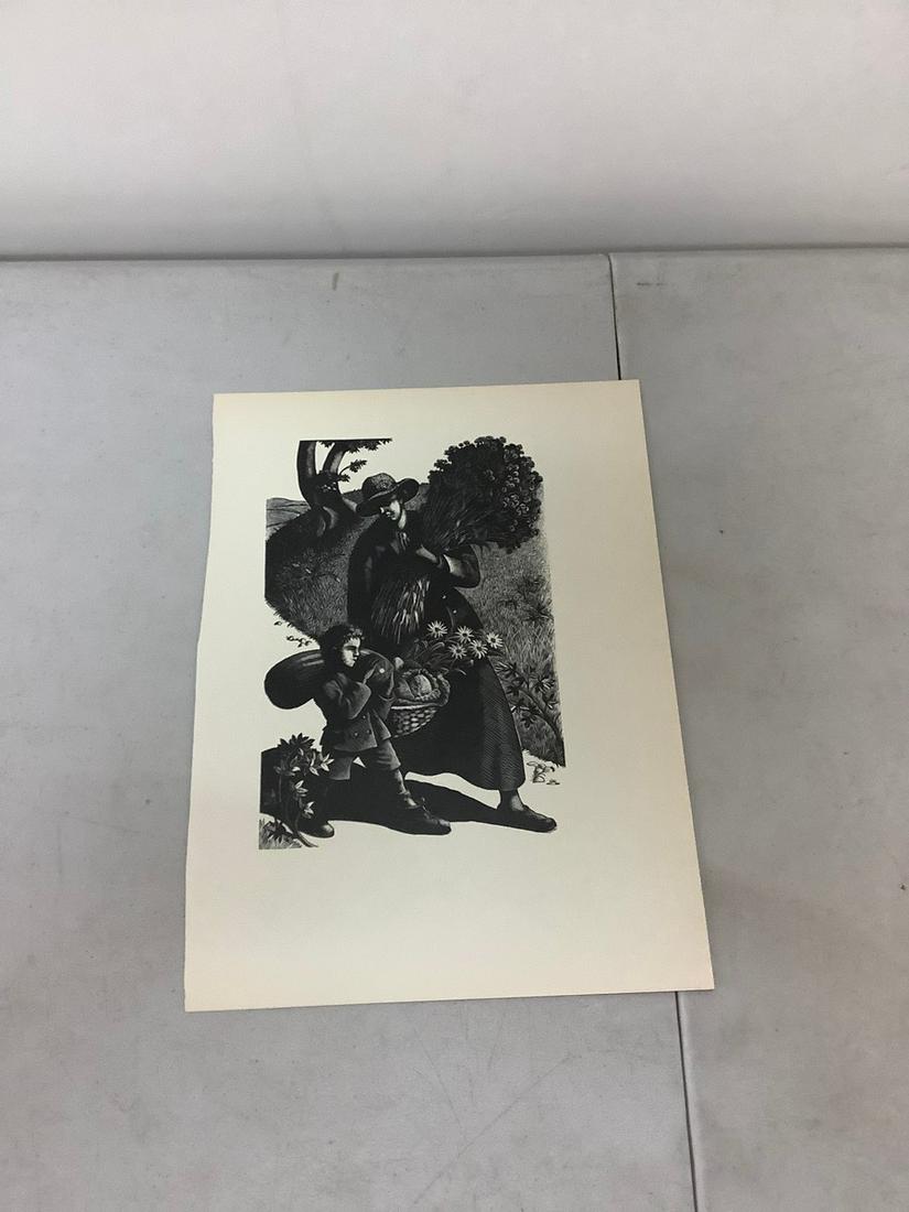 Clare Leighton 1937 woodcut: Clare Leighton 1937 woodcut