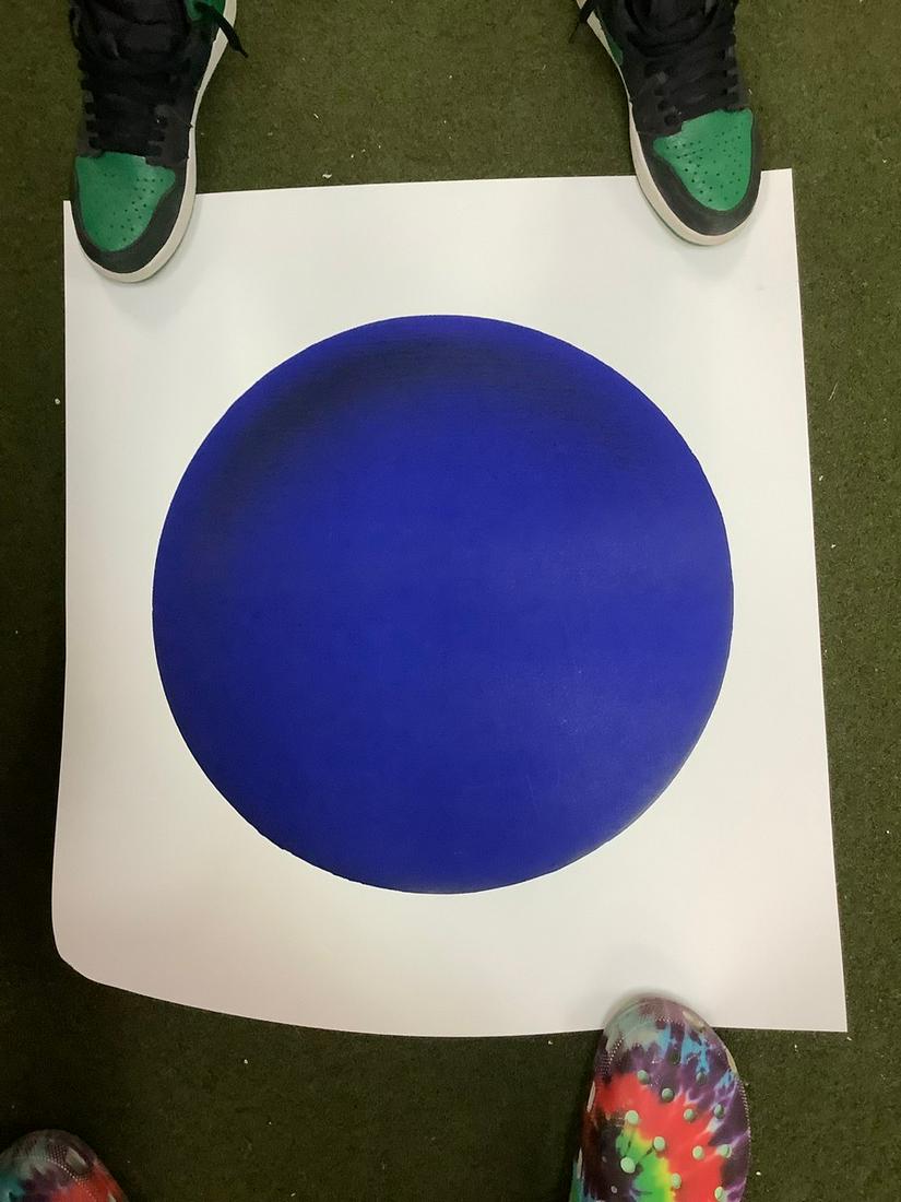 Yves Klein serigraph 27x24: Yves Klein serigraph 27x24