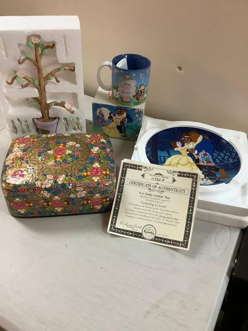 Beauty and The Beast "Learning To Love" Numbered Plate, Mug, Lenox Easter Tree with 6 Ornaments and (1 of 1)