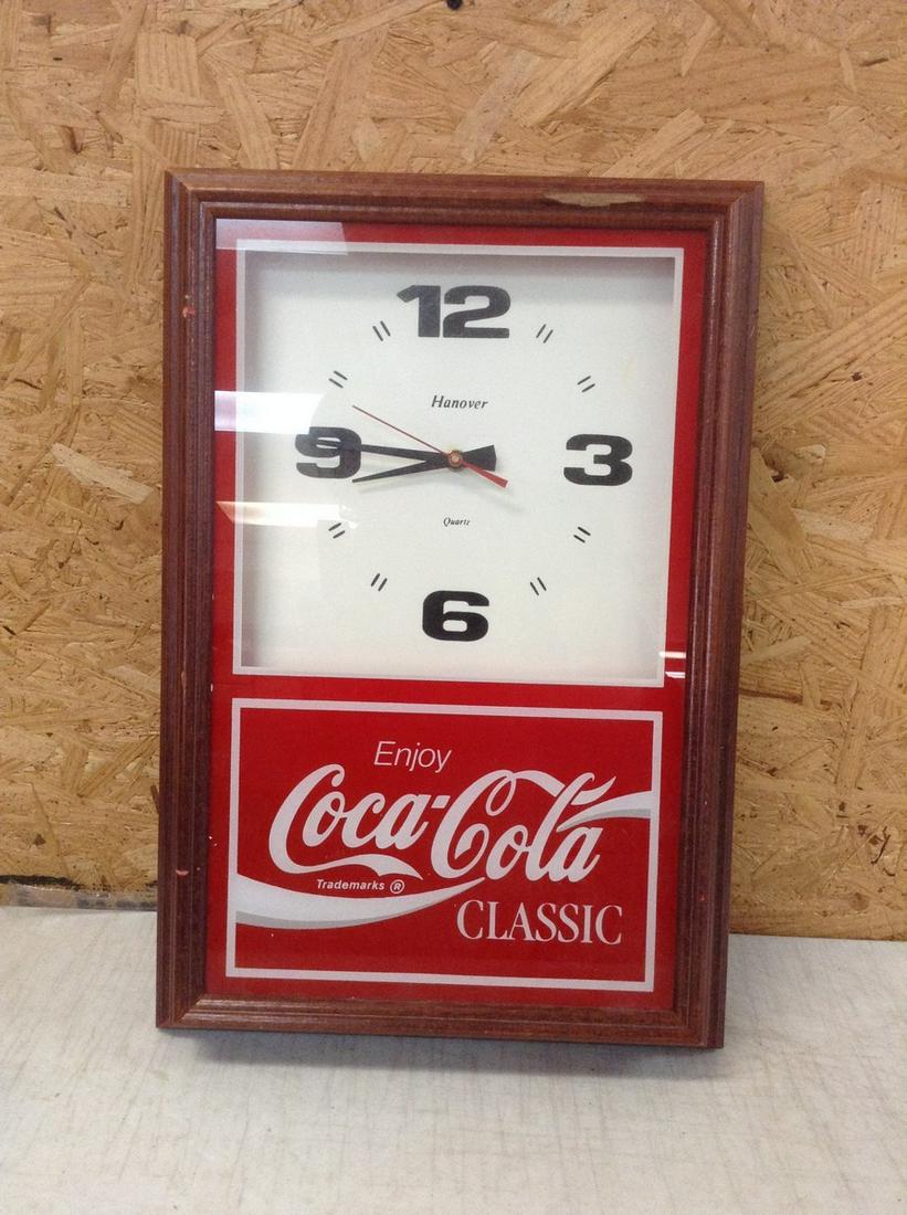 Vintage Coca-Cola Clock 12.5X18.5" (1 of 1)