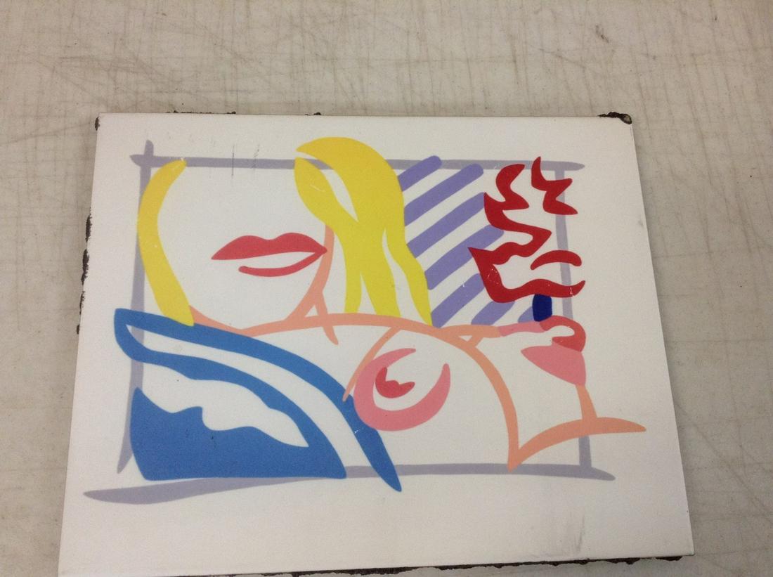 Tom Wesselmann Ceramic Tile 10X7.25": Tom Wesselmann Ceramic Tile 10X7.25"