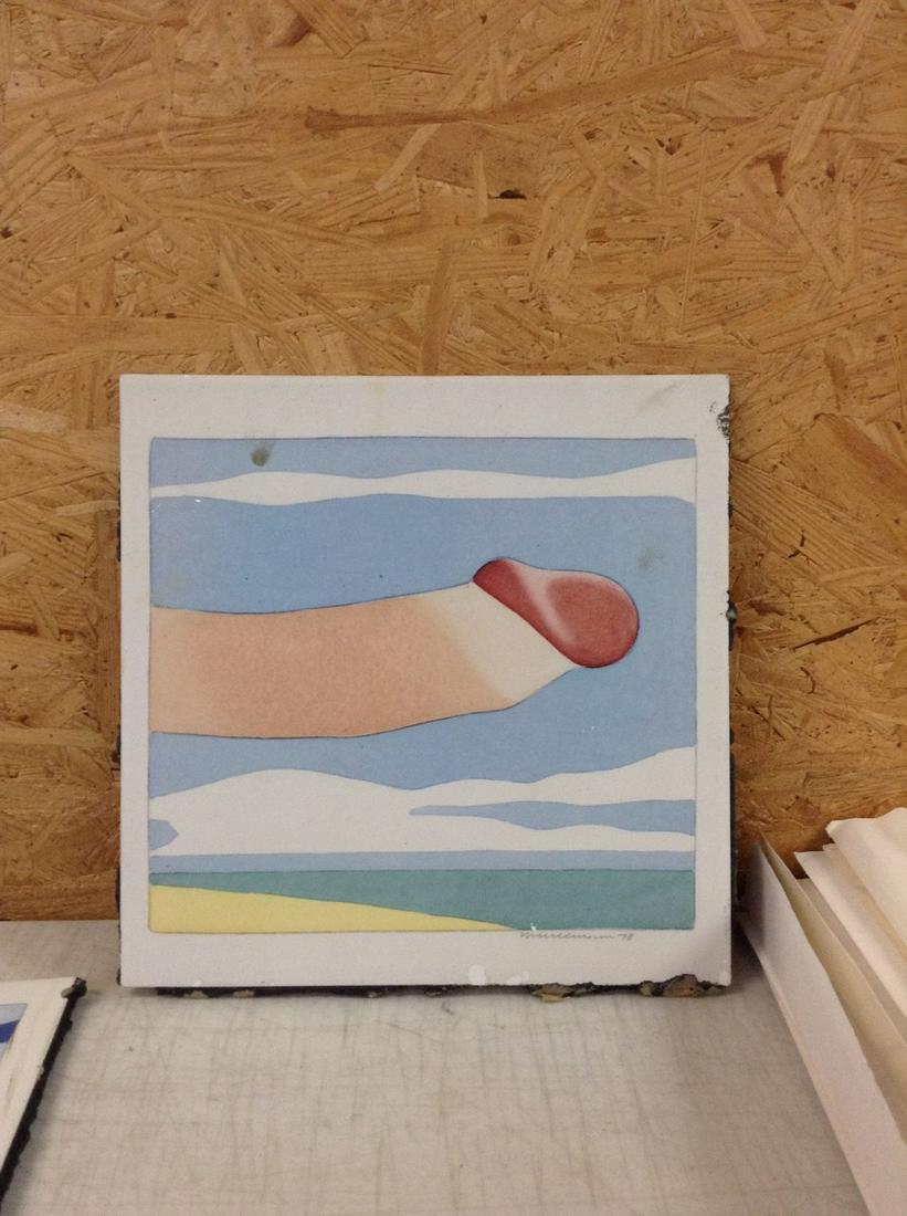 Tom Wesselmann Ceramic Tile 11.75X11.75": Tom Wesselmann Ceramic Tile 11.75X11.75"