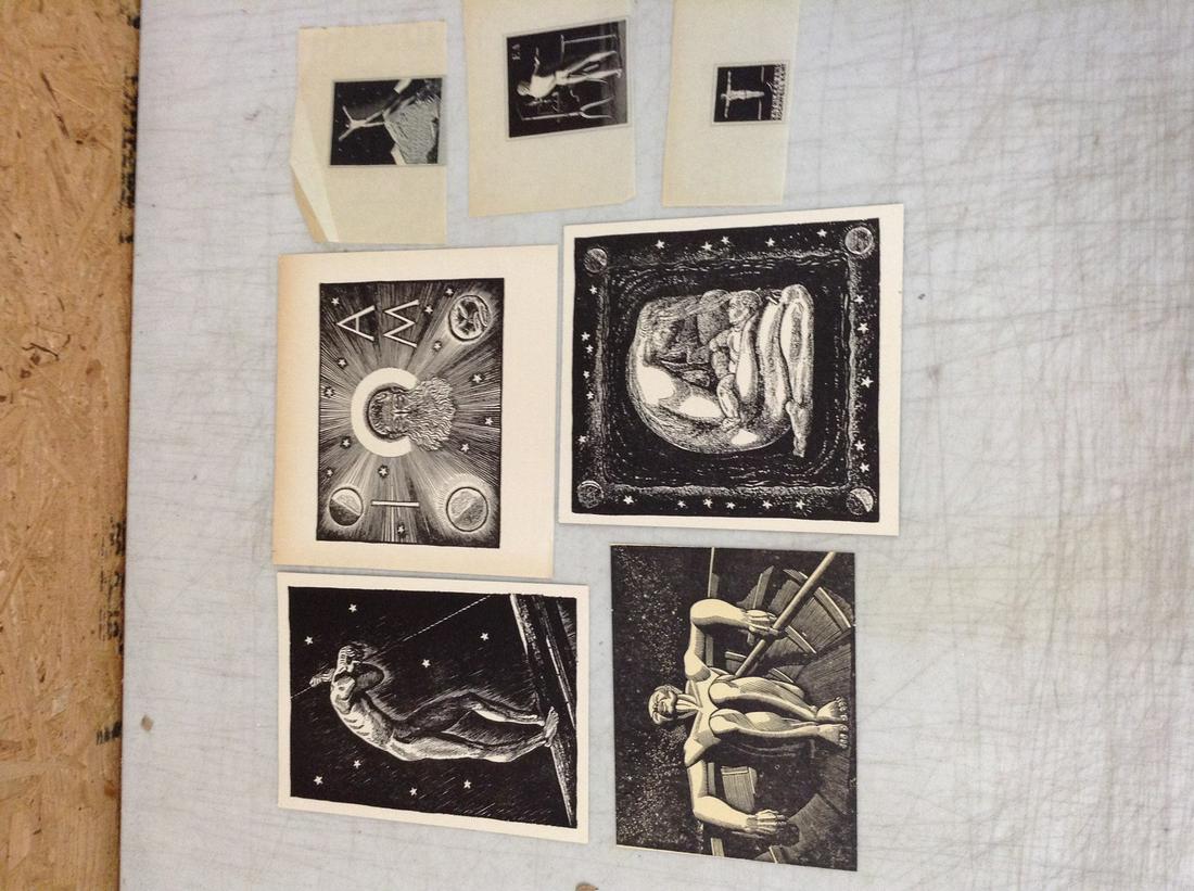 Rockwell Kent Lot of 7 Woodcuts 7X7.25" (1 of 1)