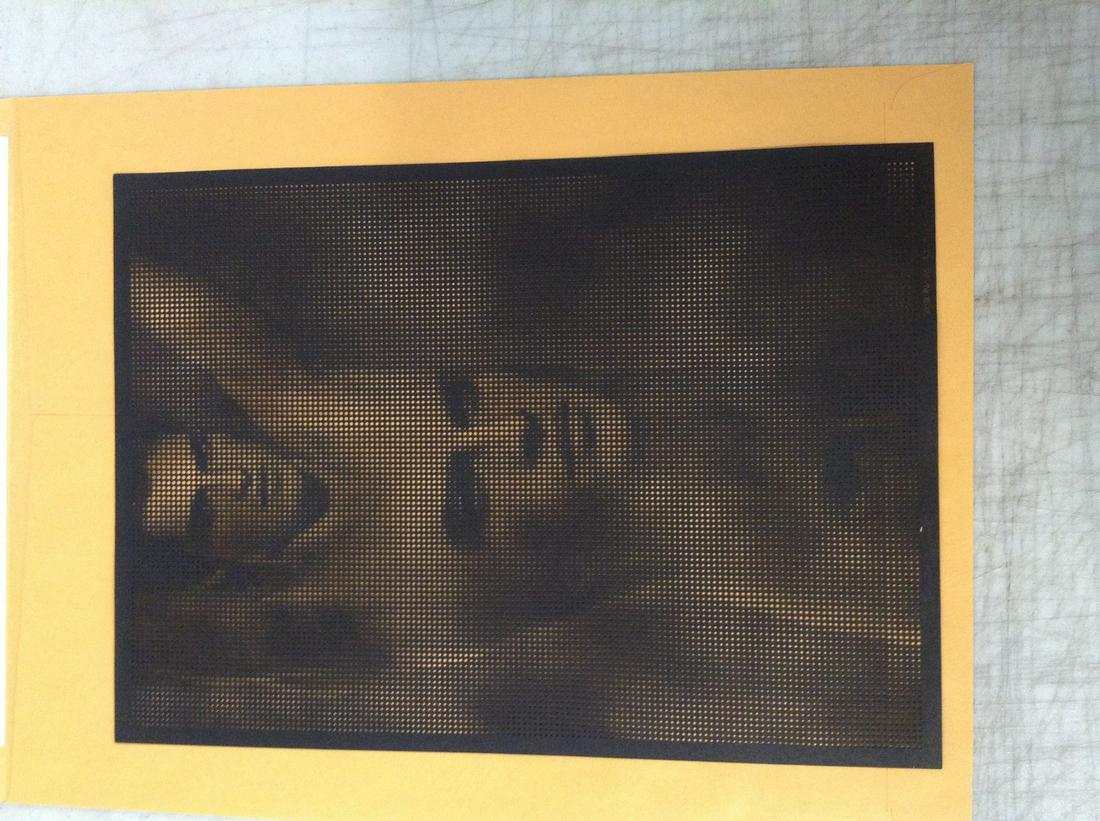 Karl Lagerfeld Die-cut Print 11X8": Karl Lagerfeld Die-cut Print 11X8"