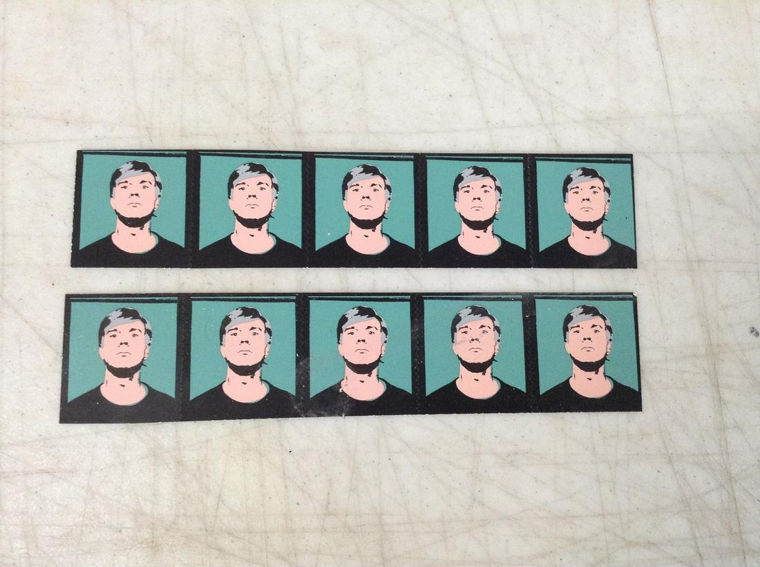 Andy Warhol Stamps Lot of 10 6X1.25" (1 of 1)