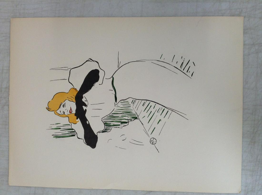 Henri de Toulouse-Lautrec Lithograph 15X11" (1 of 1)