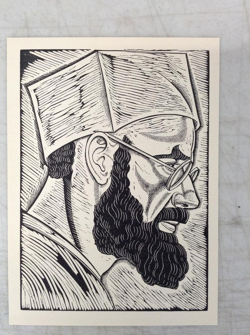 Eric Gill Woodcut 7.75X5.75": Eric Gill Woodcut 7.75X5.75"