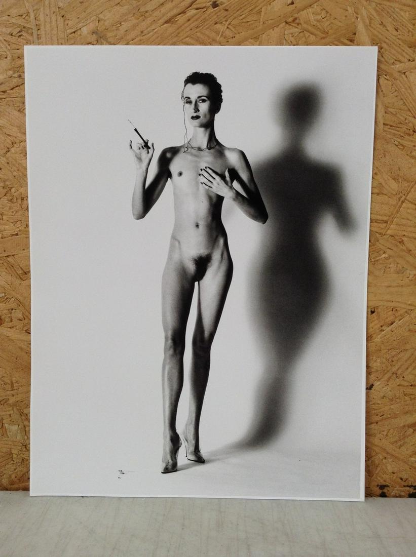 Helmut Newton Print in Colors Big Nude 1X Paris 1991 13X10": Helmut Newton Print in Colors Big Nude 1X Paris 1991 13X10"