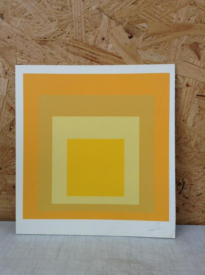 Josef Albers Pencil Signed Homage to the Square Silkscreen 10.25X9.5" (1 of 1)