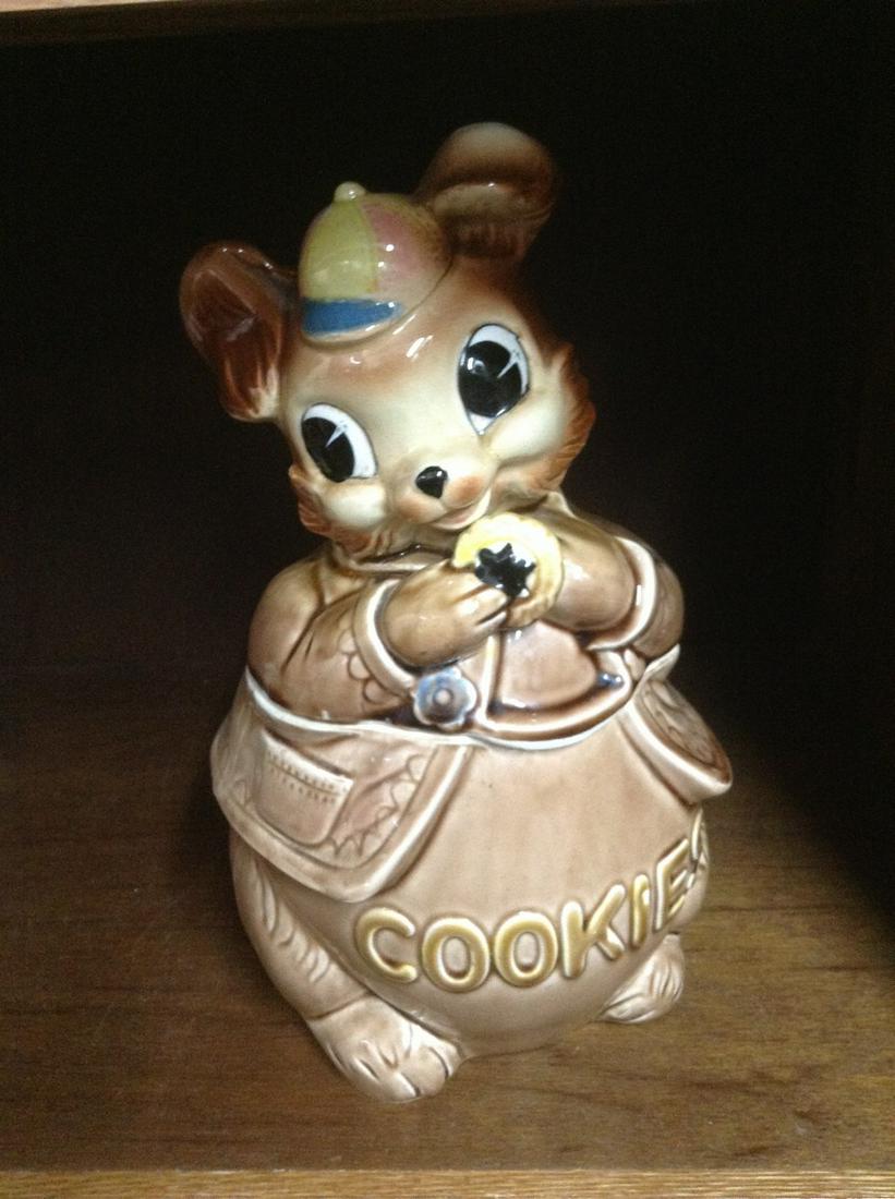 Vintage Cookie Jar Marked Japan 12.5": Vintage Cookie Jar Marked Japan 12.5"