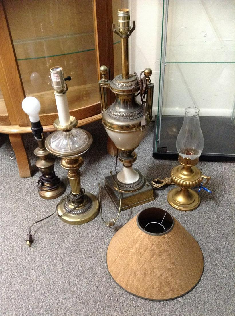 Very Heavy Brass and Porcelain? And other Vintage Lamps: Very Heavy Brass and Porcelain? And other Vintage Lamps