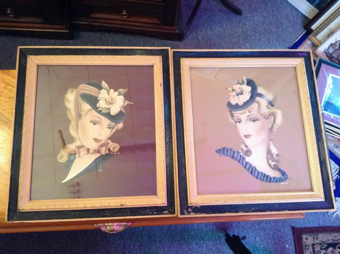 Pair of Vintage Signed Turner Prints 20"x18" (1 of 1)