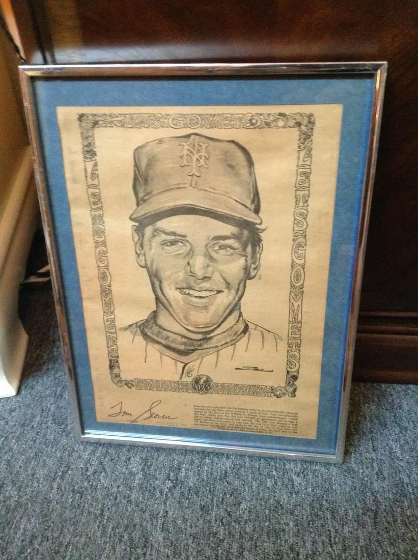 1960s Tom Seaver Framed Article Page 16"x12" (1 of 1)