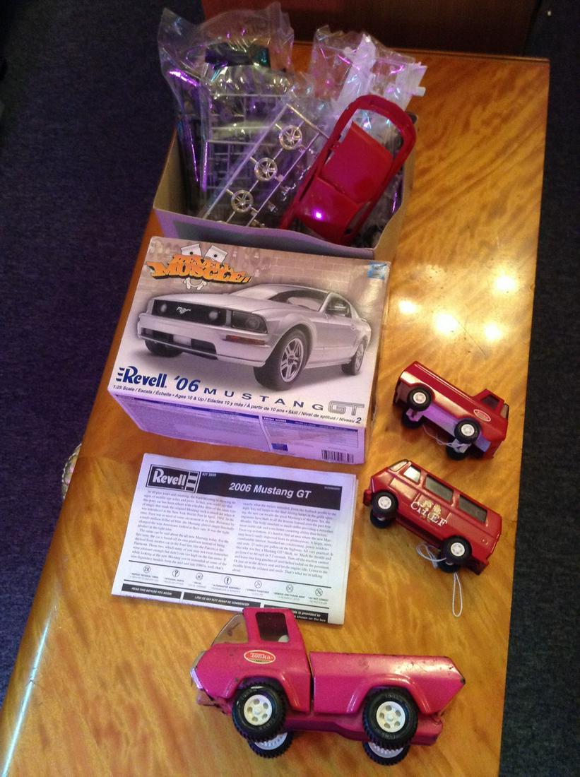 06 Mustang Model appears complete and Tonka Fire Chief & Trucks (1 of 1)