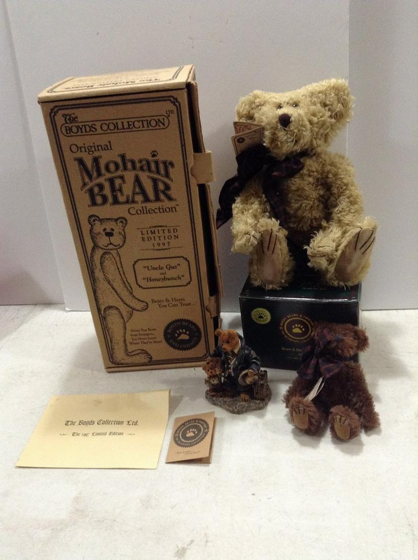 Limited Edition 1997 Boyds Original Mohair Bears with Statue in original Box (1 of 1)