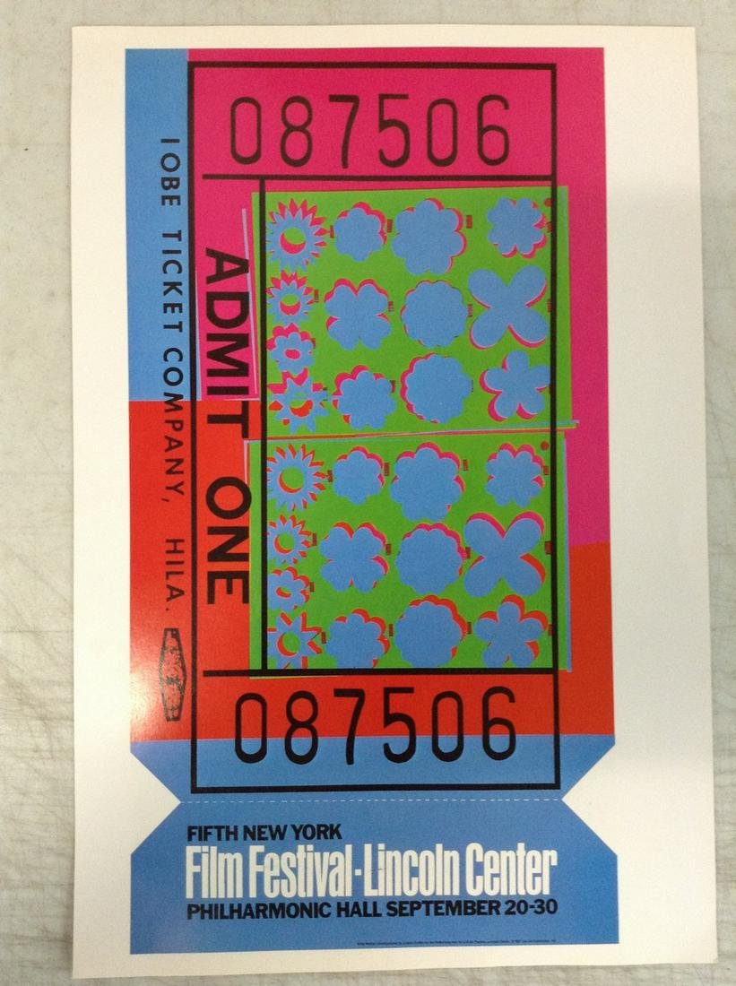 Andy Warhol Lincoln Center Lithograph 16x10.75" (1 of 1)