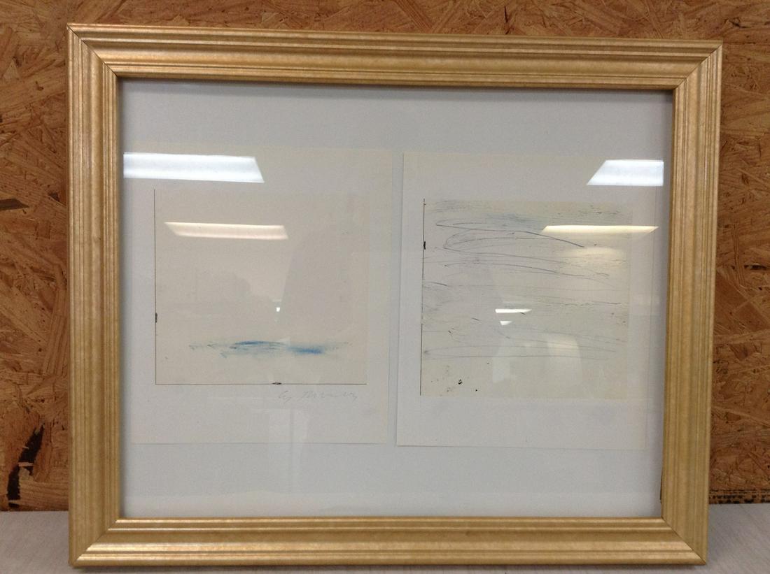 Cy Twombly Framed Lithographs one signed 23.5x19.25" (1 of 1)