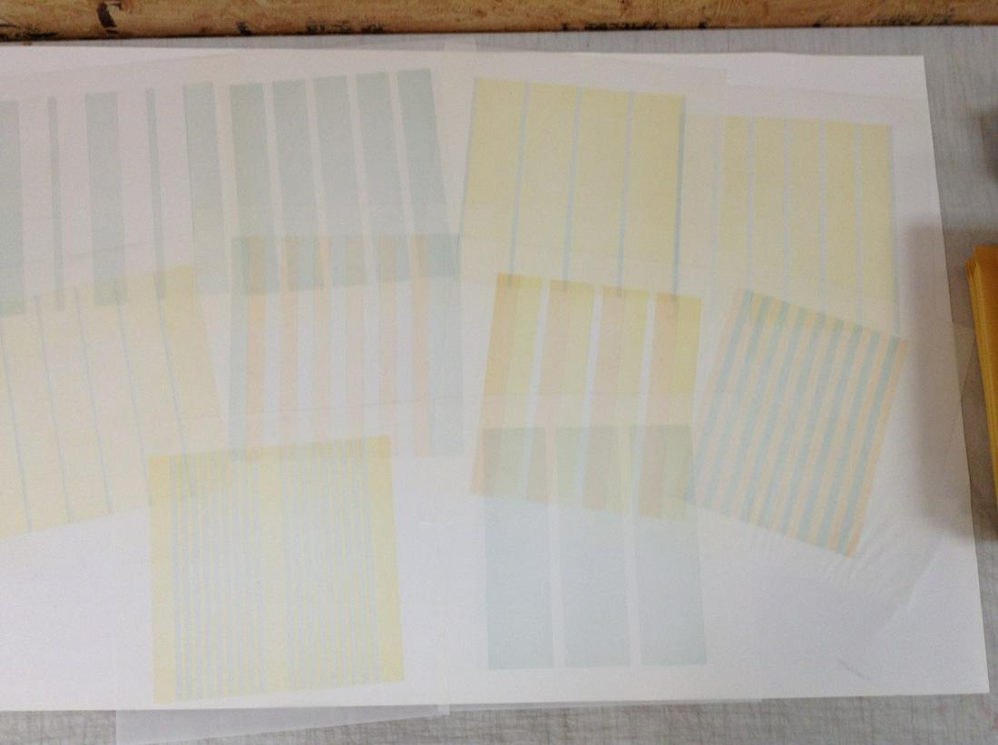 Lot of 10 Agnes Martin Lithographs on Vellum 10.75x11" (1 of 1)