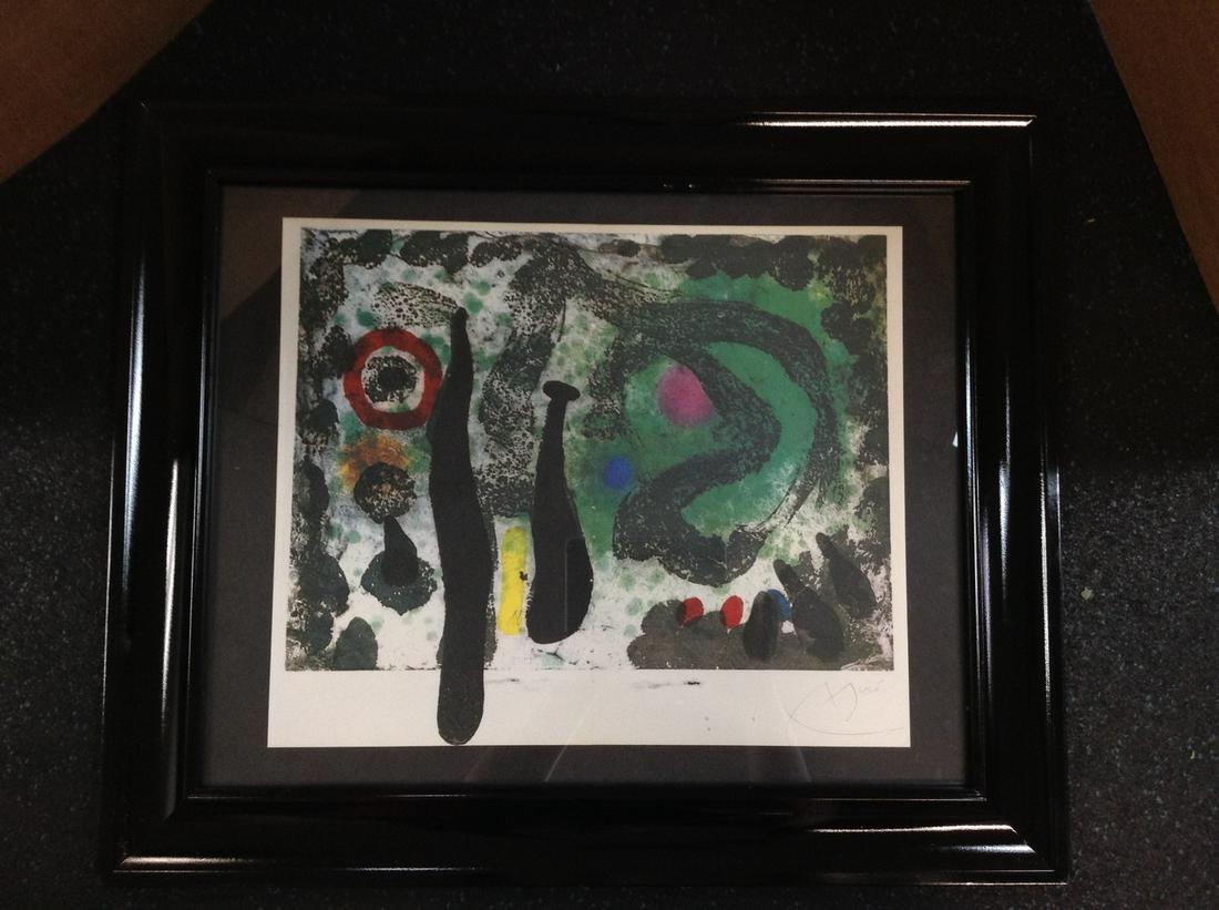 Joan Miro Signed Lithograph 20.5x24.5" (1 of 1)