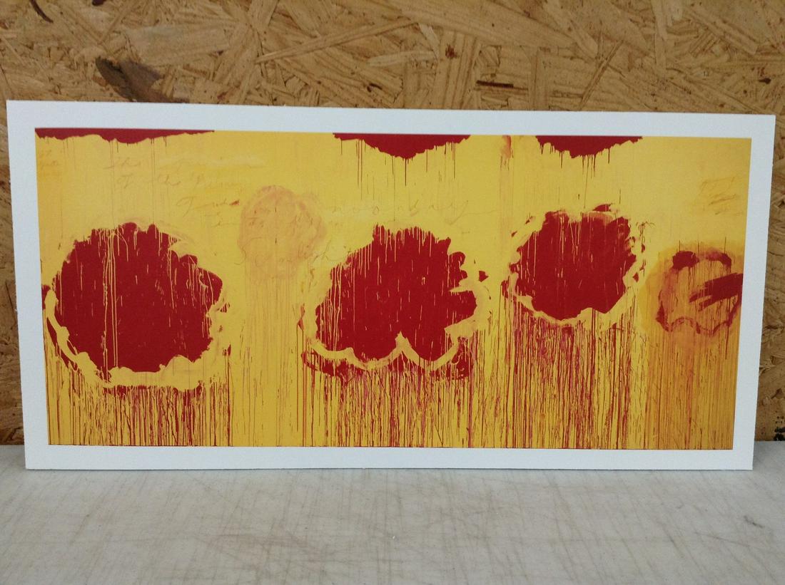 Cy Twombly Print in Colors 16.5x8" (1 of 1)