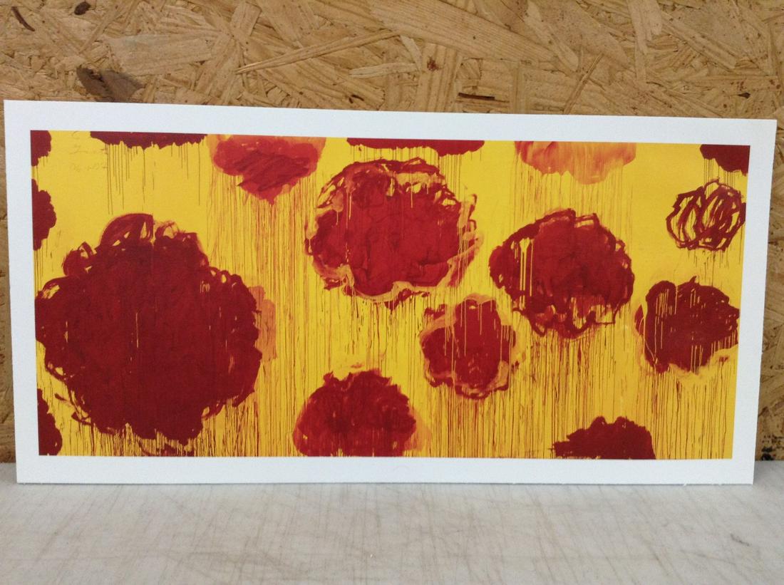 Cy Twombly Print in Colors 16.5x8.25" (1 of 1)
